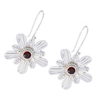 Garnet-African-Katharina-Solitaire-Dangle-Red-925-Silver-Earring