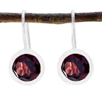 Garnet-Turkish-Ava-Solitaire-Dangle-Red-Silver-Earring
