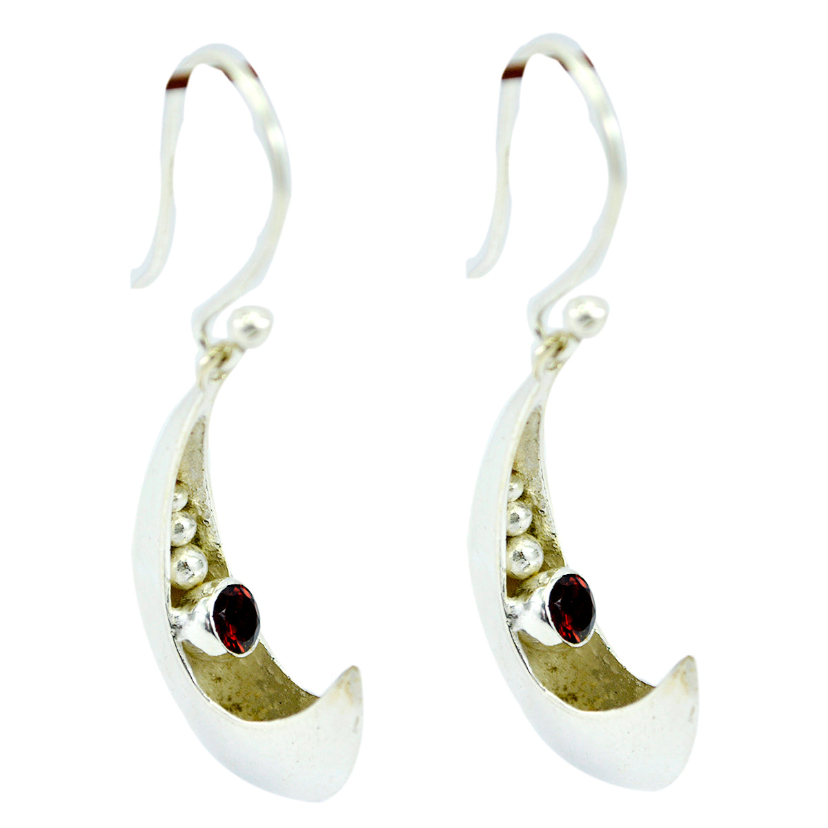 Garnet-Moroccan-Laura-Solitaire-Dangle-Red-Silver-Earring