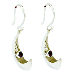Garnet-Moroccan-Laura-Solitaire-Dangle-Red-Silver-Earring