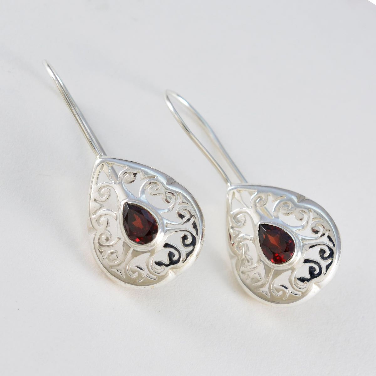 Garnet-American-Lea-Solitaire-Dangle-Red-Sterling-Silver-Earring