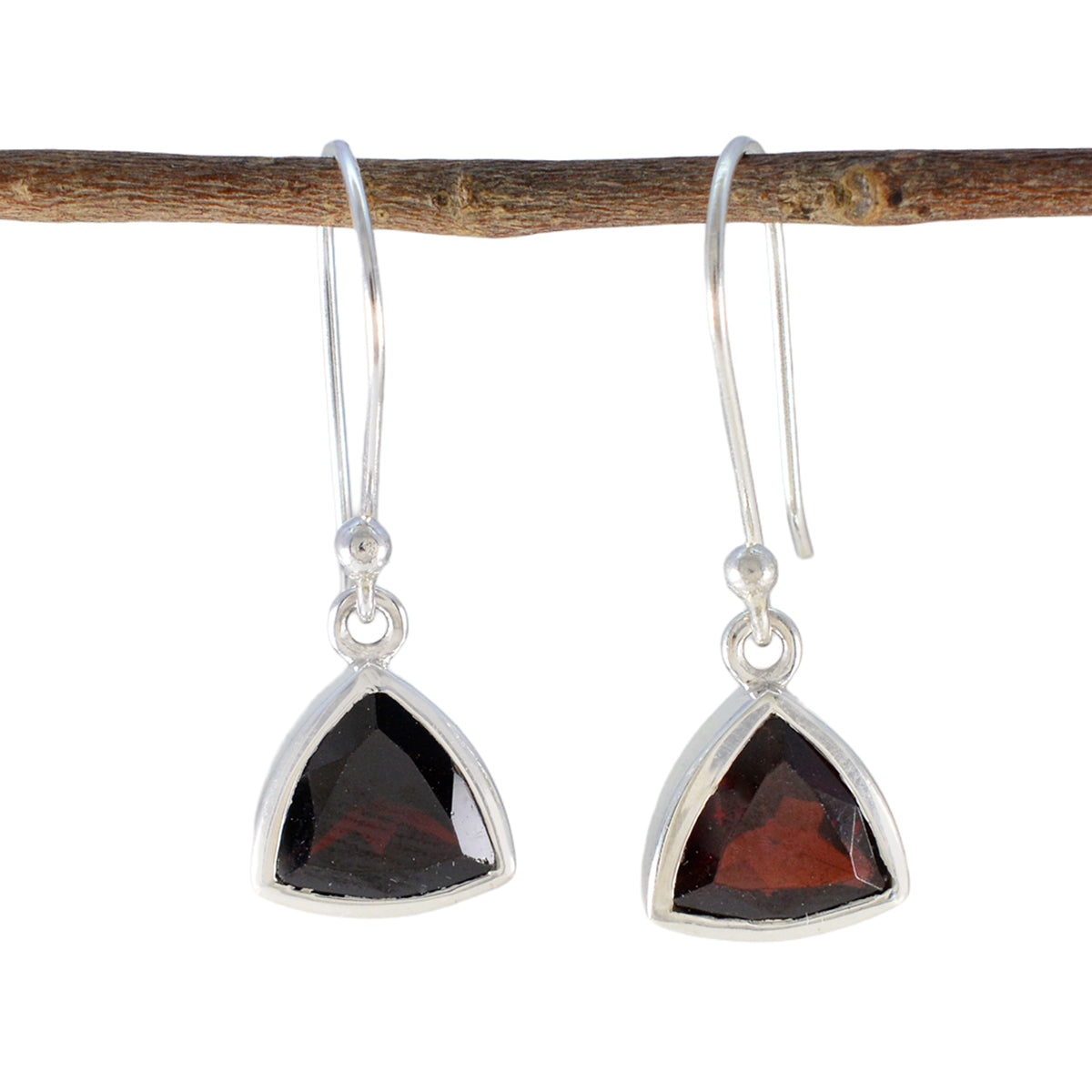 Garnet-American-Fernanda-multiple-Dangle-Red-925-Silver-Earring Image principale du produit