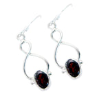 Garnet-Middle-Eastern-Lucy-Solitaire-Dangle-Red-925-Silver-Earring