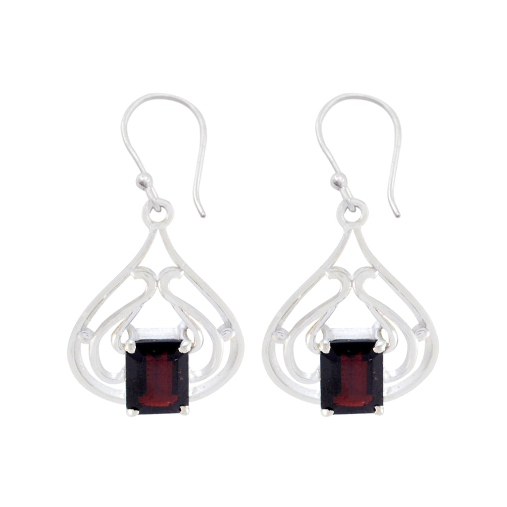 Garnet-Mexican-Luna-Solitaire-Dangle-Red-925-Sterling-Silver-Earring
