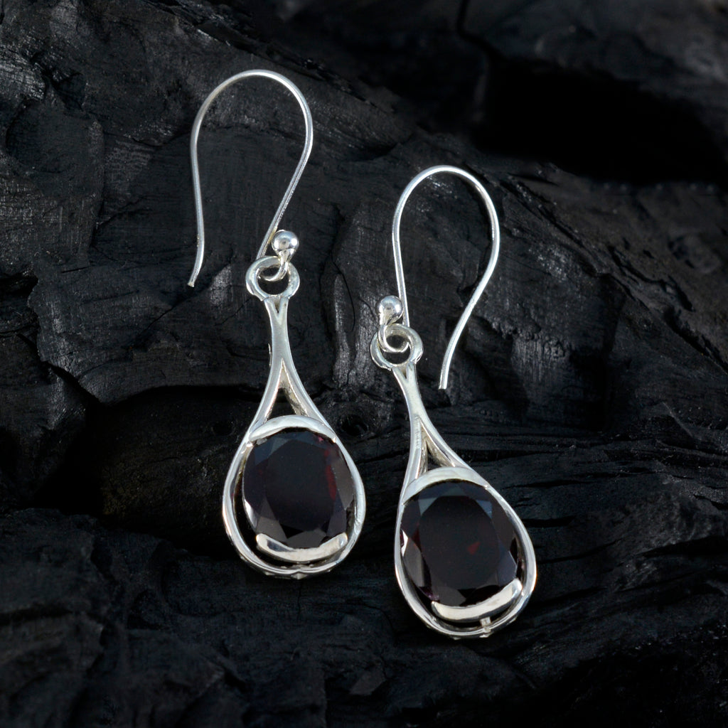 Garnet-Italian-Camila-Solitaire-Dangle-Red-925-Sterling-Silver-Earring