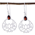 Garnet-African-Hannah-Solitaire-Dangle-Red-Sterling-Silver-Earring