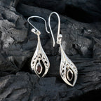 Garnet-African-Natalie-Solitaire-Dangle-Red-Silver-Earring