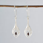 Garnet-African-Natalie-Solitaire-Dangle-Red-Silver-Earring