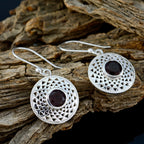 Garnet-Russian-Nella-Solitaire-Dangle-Red-Sterling-Silver-Earring