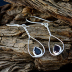 Garnet-Moroccan-Nora-Solitaire-Dangle-Red-92.5-Silver-Earring