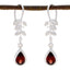 Garnet-Spanish-Julia-Solitaire-Dangle-Red-925-Sterling-Silver-Earring