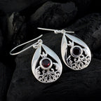 Garnet-Japanese-Penelope-Solitaire-Dangle-Red-92.5-Silver-Earring