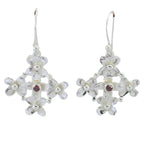 Garnet-Turkish-Riley-Solitaire-Dangle-Red-92.5-Silver-Earring