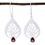 Garnet-Spanish-Sofia-Solitaire-Dangle-Red-Sterling-Silver-Earring