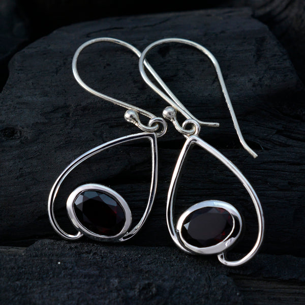 Garnet-German-Teresa-Solitaire-Dangle-Red-92.5-Silver-Earring