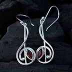 Granat-African-Tereza-Solitaire-Dangle-Rot-Silber-Ohrring