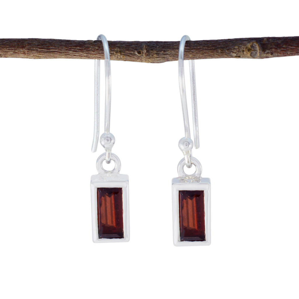 Garnet-Egyptian-Lily-Solitaire-Dangle-Red-Sterling-Silver-Earring