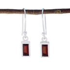 Garnet-Egyptian-Lily-Solitaire-Dangle-Red-Sterling-Silver-Earring