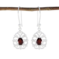 Garnet-Australian-Mila-Solitaire-Dangle-Red-925-Sterling-Silver-Earring