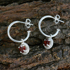 Garnet-African-Olivia-Solitaire-Dangle-Red-92.5-Silver-Earring