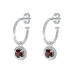 Garnet-African-Olivia-Solitaire-Dangle-Red-92.5-Silver-Earring