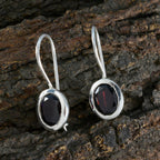 Garnet-Moroccan-Violet-Solitaire-Dangle-Red-925-Silver-Earring