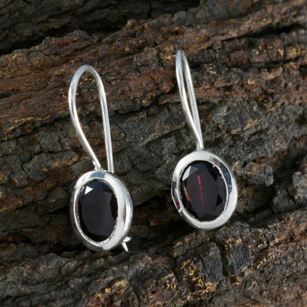 Garnet-Moroccan-Violet-Solitaire-Dangle-Red-925-Silver-Earring