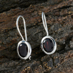 Garnet-Moroccan-Violet-Solitaire-Dangle-Red-925-Silver-Earring