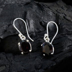 Garnet-American-Yasmine-Solitaire-Dangle-Red-Silver-Earring