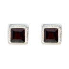 Garnet-French-Noelia-Solitaire-Stud-Red-Silver-Earring