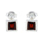 Garnet-French-Xiu-Solitaire-Stud-Red-Sterling-Silver-Earring
