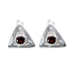 Garnet-Middle-Eastern-Chen-Solitaire-Stud-Red-Sterling-Silver-Earring