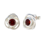 Garnet-American-Micaelaa-Solitaire-Stud-Red-92.5-Silver-Earring