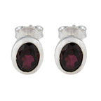 Garnet-French-Haruka-Solitaire-Stud-Red-92.5-Silver-Earring