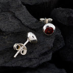 Garnet-Russian-Constanza-Solitaire-Stud-Red-925-Silver-Earring