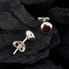 Garnet-Russian-Constanza-Solitaire-Stud-Red-925-Silver-Earring