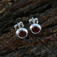 Garnet-Russian-Constanza-Solitaire-Stud-Red-925-Silver-Earring
