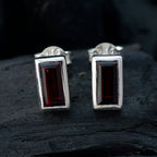 Garnet-Turkish-Greta-Solitaire-Stud-Red-925-Sterling-Silver-Earring