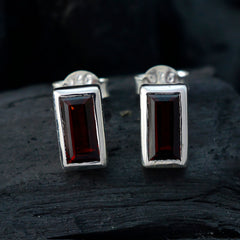 Garnet-Turkish-Greta-Solitaire-Stud-Red-925-Sterling-Silver-Earring