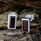 Garnet-Turkish-Greta-Solitaire-Stud-Red-925-Sterling-Silver-Earring
