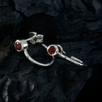 Garnet-German-Isabel-Solitaire-Stud-Red-92.5-Silver-Earring