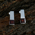 Garnet-Australian-Lea-Solitaire-Stud-Red-Sterling-Silver-Earring