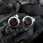 Garnet-American-Fernanda-Solitaire-Stud-Red-925-Sterling-Silver-Earring