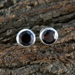 Garnet-American-Fernanda-Solitaire-Stud-Red-925-Sterling-Silver-Earring