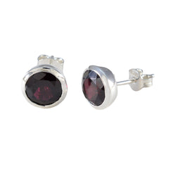 Garnet-American-Fernanda-Solitaire-Stud-Red-925-Sterling-Silver-Earring