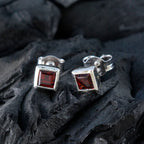 Garnet-African-Julia-Solitaire-Stud-Red-925-Sterling-Silver-Earring