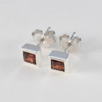 Garnet-African-Julia-Solitaire-Stud-Red-925-Sterling-Silver-Earring