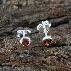Garnet-American-Micaela-Solitaire-Stud-Red-Sterling-Silver-Earring