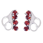 Garnet-African-Hua-multiple-Stud-Red-925-Sterling-Silver-Earring