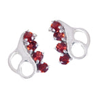 Garnet-African-Hua-multiple-Stud-Red-925-Sterling-Silver-Earring